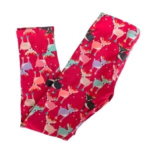 Cat & Jack Cotton Girls Colorful Leggings Size 5T